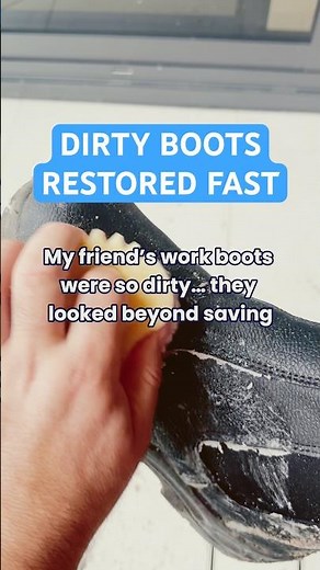 Bring dirty work boots back to life with these 10 easy cleaning methods. (See description)