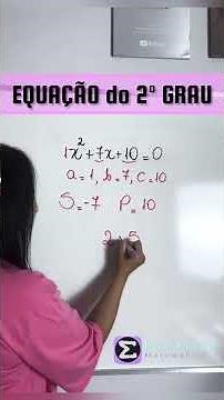 Quadratic equations using sum and product ✍️ #mathematics #quadraticequation #lessons #enem