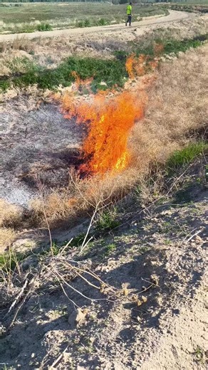 #irrigation #nebraska #ditch #fire#burning