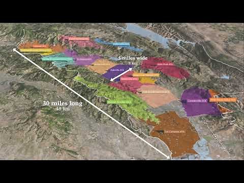 Presentation of the Napa Valley in 3D