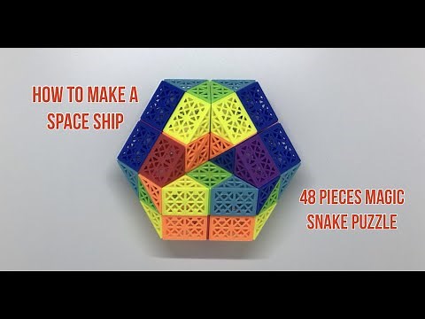 How To Make A Space Ship - 48 Pieces Magic Snake Puzzle