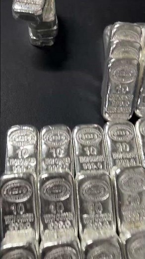 The Luxury Silver Stack: Over $40,000 in Cast Silver Bars #silver #silverbar #silverstacking