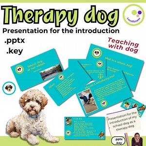 Editable Therapy Dog Presentation Template | School Dog Intro PowerPoint KeyNote