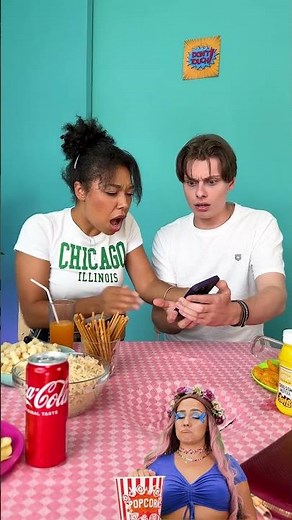 Sneaky Eats: The Under-the-Table Prank! 🍽️🤫