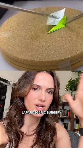 Cleo Abram on Instagram: "This video shows a surgeon using graspers to fold a tiny paper crane, because they’re practicing for laparoscopic surgery. These tools help surgeons work through tiny incisions, reducing pain and recovery time. Their invention over a century ago revolutionized how surgeons are able to operate on people. Now, they’re getting even more advanced, which is changing what it looks like to do surgery and what it might look like if you get surgery... More personally, I had a la