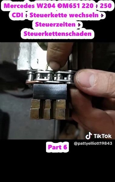 Mercedes W204 OM651 220 - 250 CDI - Steuerkette wechseln - Steuerzeiten - Steuerkettenschaden (6)