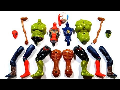 Hulk smash doktor stranger Spider-Man siren head assemble toys video