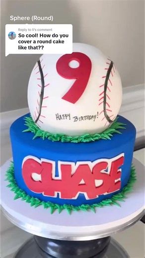 Replying to Here’s how I make a sphere (or round) cake. ⭕️😄 ⚽️🏀🎾🏐⚾️🥎 If you want a complete sphere, I suggest using rice crispy treats to form the bottom half because they are stronger and will hold the shape. Let me know if you have any questions! 😊 #buttercream #cake #soccercake #spherecake #cakedecorating #LearnOnTikTok #ballcake #baseballcake #caketok #fondant #baking #cakebusiness #roundcake | Confections by Crystal