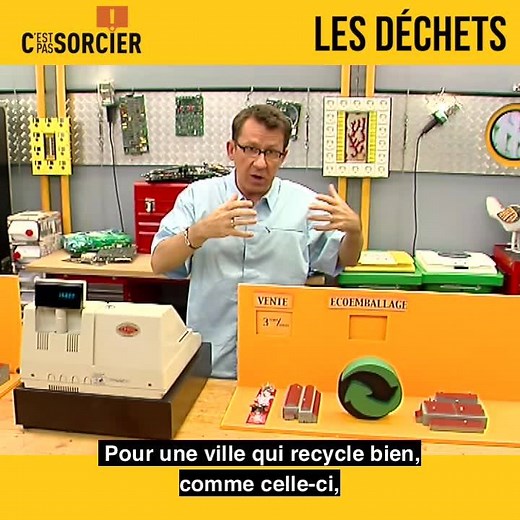 L'homme est une machine à déchets, et on ne parle pas de ceux qui sont biodégradables ! Trier, traiter, stocker, recycler... Autant d'actions décrites ici ! | C'est pas sorcier