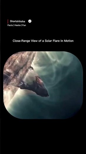 Solar Flare Up Close ☀️ | The Sun’s Magnetic Power