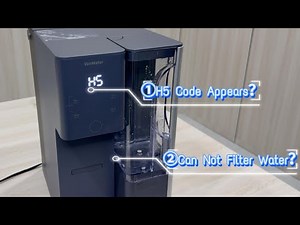 What should I do if an H5 code appears or the water pitcher stops making water? | CT910 Series