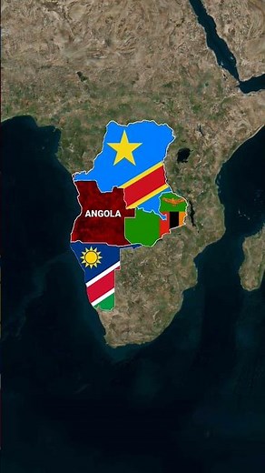 All about ANGOLA through Map Animation || Angola Map Animation || Country Map Animation