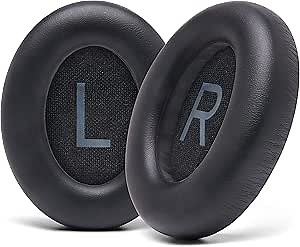 WC Wicked Cushions Upgraded Replacement Ear Pads for Bose 700 Noise Cancelling Headphones (NC700) - Softer PU Leather, Luxurious Memory Foam, Added Thickness, Extra Durable Ear Cushions | (Black)