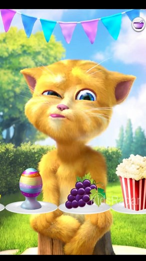 Talking Ginger🤣😃 #reels #reelsvideo #talkingginger #talkingtom #angryginger | KidsRadar