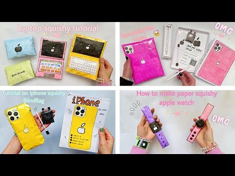 📲making paper iphone squishy & MacBook & iPad & Applewatch| paper squishy | papersquishy,squishy