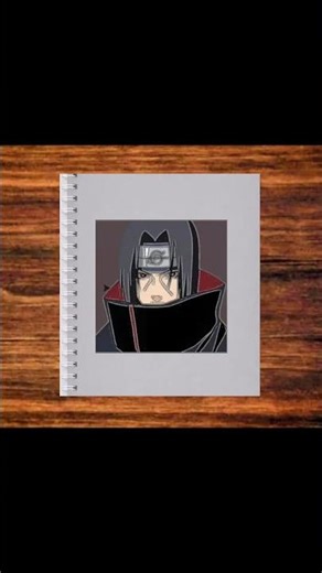 Drawing Itachi Uchiha With Code Art #shorts