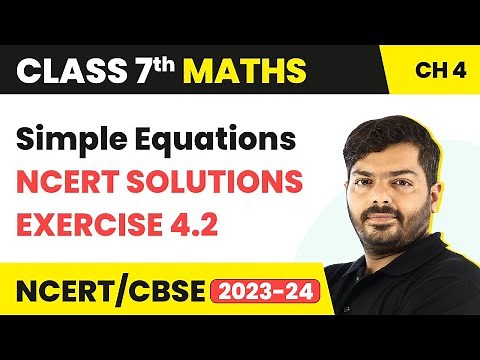 Class 7 Maths Chapter 4 Exercise 4.2 | Simple Equations | Class 7 Maths