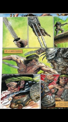 Epic Battle: Billy vs Predator in Comic Form