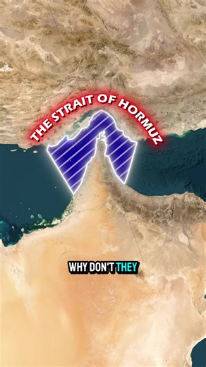 Why they don't just build a canal around the Strait of Hormuz? #maps #map #viraltiktok #viral #usa