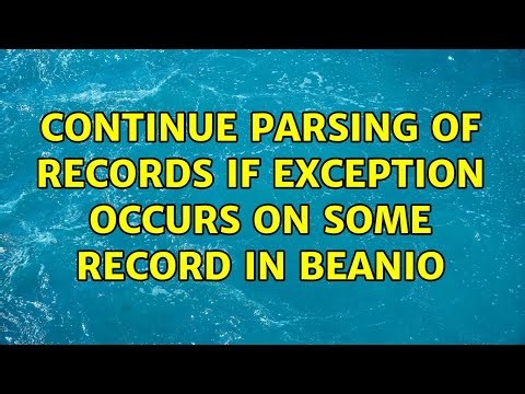 Continue parsing of records if exception occurs on some record in BeanIO