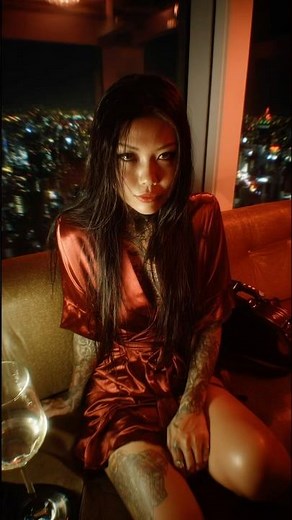 Yakuza beauty or Oni demon? In Tokyo’s red night, revenge burns hotter than whisky 🔥💀👹