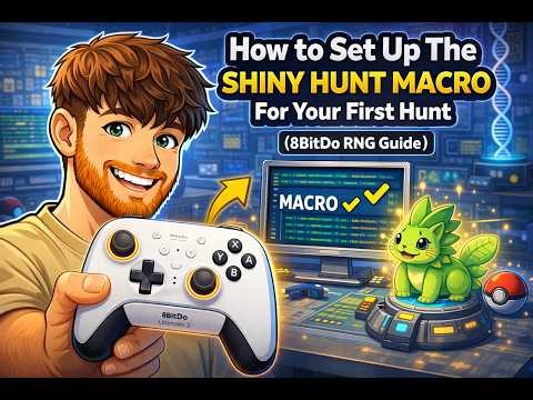 How to Set Up The Shiny Hunt Macro For Your First Hunt (8BitDo RNG Guide)