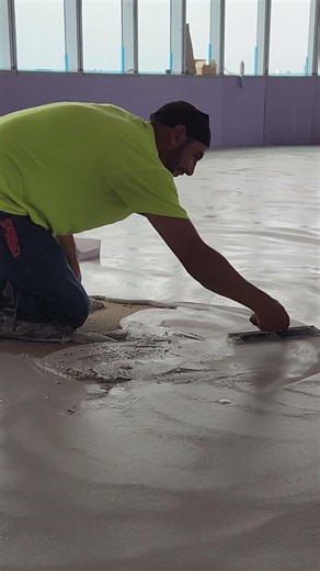 Terrazzo floor installation #construction #work