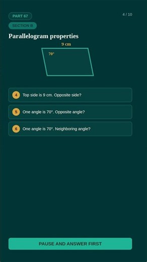 Geometry Review and Practice Quiz (Part 67)