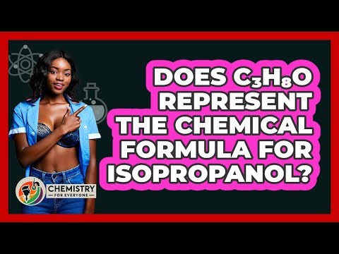 Does C₃H₈O Represent The Chemical Formula For Isopropanol?