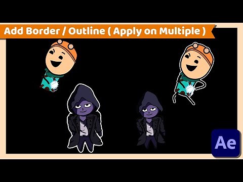 After Effects CC Tutorial : Add Border or Outline around Image or logo
