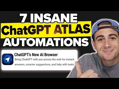 7 MIND BLOWING Use Cases For ChatGPT Atlas Browser 🤯 (How To Use ChatGPT Atlas For Beginners)