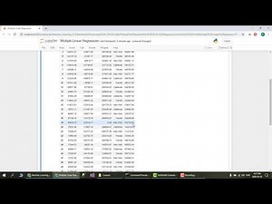 Multiple Linear Regression 1 in Python