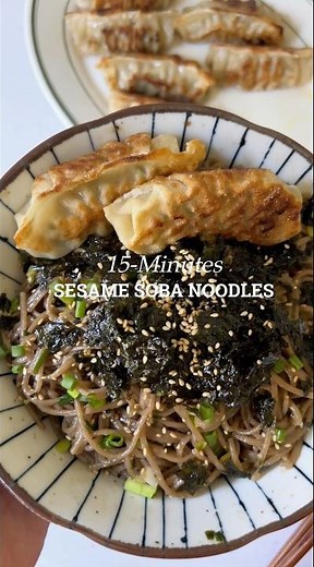 These Sesame Soba Noodles Have a Hold on Me #easylunchrecipe #homecooking #noodles
