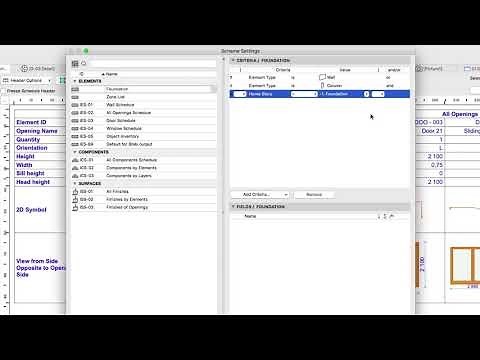 Element Lists - ARCHICAD Training Series 3 - 75/84
