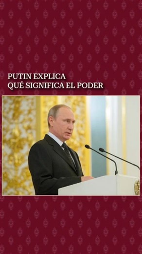 33K views · 61K reactions | Putin define el verdadero significado del poder Putin explicó qué es el poder y cómo ejercerlo correctamente. #putin #rusia #personalidad #carácter #comportamiento #poder | Líder de Rusia | Facebook