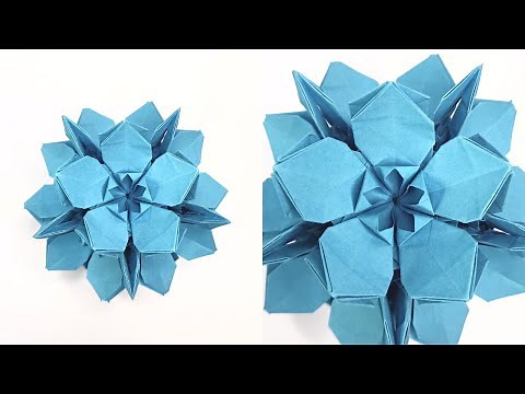 Origami FLOWER kusudama by Flaviane Koti | Paper kusudama