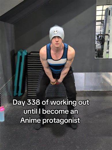 Day 338 of working out until I become an Anime protagonist, subscribe to my YouTube channel to see me cosplay Saitama! (shaving head bald at 1000 subs) #hootnatty #anime #workoutmotivation #quoteoftheday
