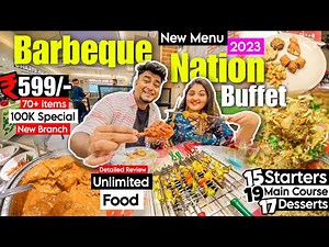 Barbeque Nation Buffet at ₹599 🤯 70+ items 🔥 BBQ Nation Buffet 2023 | Best Buffet in Kolkata
