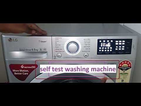 LG Front load Washing machine Test mode /self test