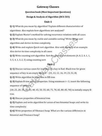 Most important questions of Design and analysis of algorithm|Btech|3rd year|Aktu| song|