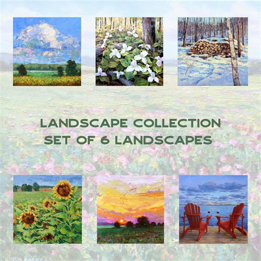 Nature Landscape Notecard Set – 6 Blank Art Cards With Envelopes, Canadian Made Stationery - Etsy
