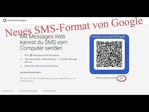 SMS via PC verschicken. Android Messages im Browser verschicken.