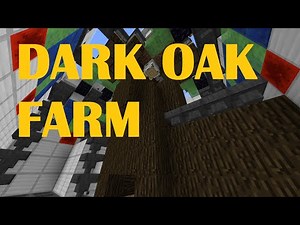 Tutorial: AFK Dark Oak Farm (6,000 logs/h, returns enough saplings)