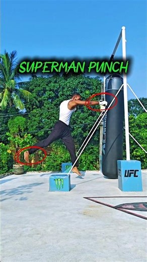 superman punch technique 🥊💀 #viral #boxing #superman