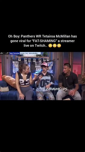 Tuxido on Instagram: "The viral Streamer Bowl moment that's got everyone talking: Panthers rookie WR Tetairoa McMillan straight-up calls out streamer YonnaJay mid-livestream after she claims "I only have salads." Yonna (holding a massive pastry/bagel): "I only have salads." Tet: "For real… it don’t look like it." Yonna: "What do you mean?" Tet: "You’re eating that, it don’t look like you just eat salads." 😳 The awkward tension hits different—streamers shocked, chat exploding, and now the clip's
