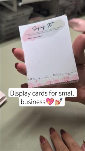 Making cards to prep for my small business launch 🖼️👩🏻‍🎨 #smallbusiness #pressonnails #nailart #etsy