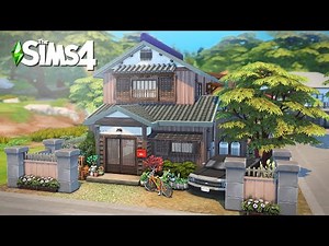 Japanese Retro House | The Sims4 Stop Motion Build | NoCC |【シムズ４建築】