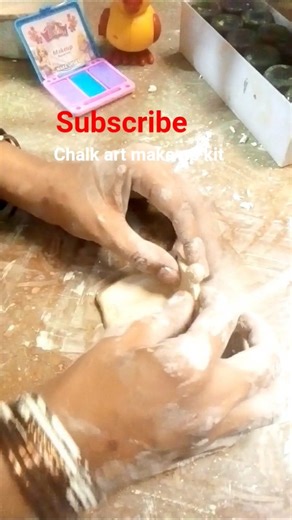 chalk art #viral make up kit part 1#subscribers my channel