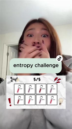 We made the viral ‘Say the Word on Beat’ Entropy Challenge using our Charm Tint shade 😂🎤There are 5 levels… which level can you pass? #Entropymakeup #CharmTint #TulleGloss #EntopyTint #kbeauty