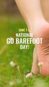 Happy National Go Barefoot Day!Although most of our feet spend their days clad in footwear of some sort, there are benefits to (at least occasionally) going barefoot (even/especially outdoors). - it helps them connect with nature, making them more aware of their immediate surroundings- it activates their proprioceptive system (awareness of their body position), improving balance and coordination - it stimulates nerve endings in their feet - it improves posture and balance by strengthening the mu